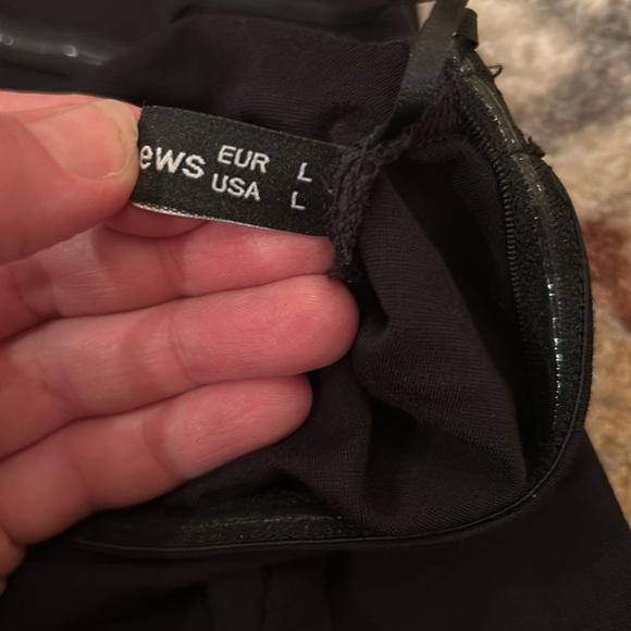 One Shoulder Long Sleeve Cocktail Dresses Bodycon Ruched Dress - L - Picture 6 of 6